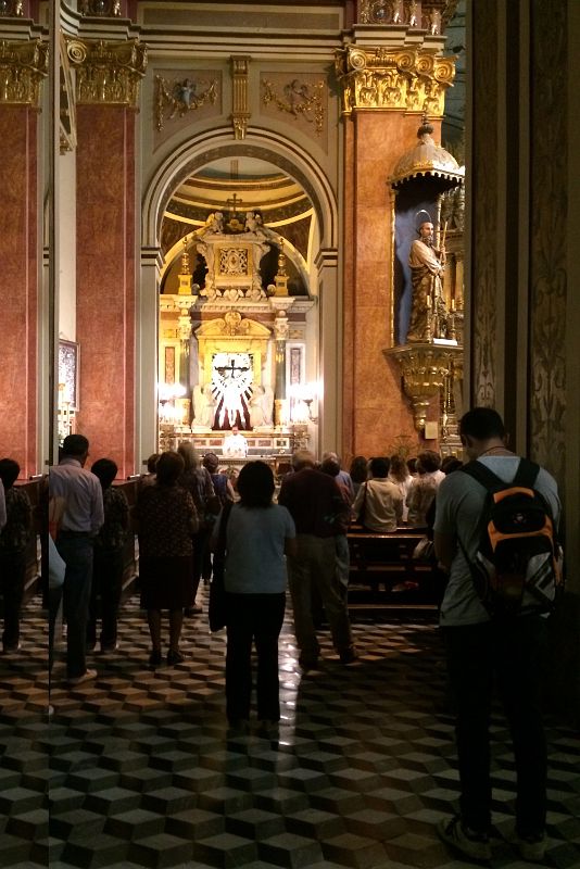 28 Celebrating Mass In The Chapel Of Senor del Milagro Lord Of Miracles In Salta Cathedral